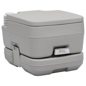 Portable Camping Toilet Gray 2.6+2.6 gal - Grey
